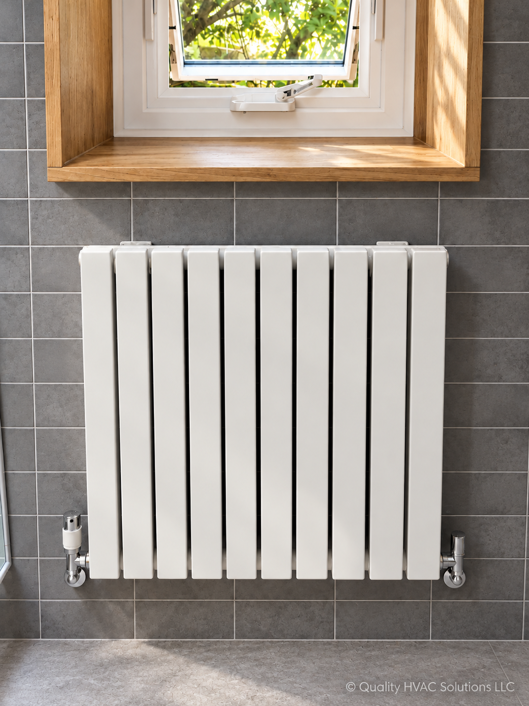 Custom radiant heater installation